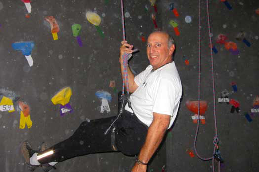 Alan at the Climbing Gym
