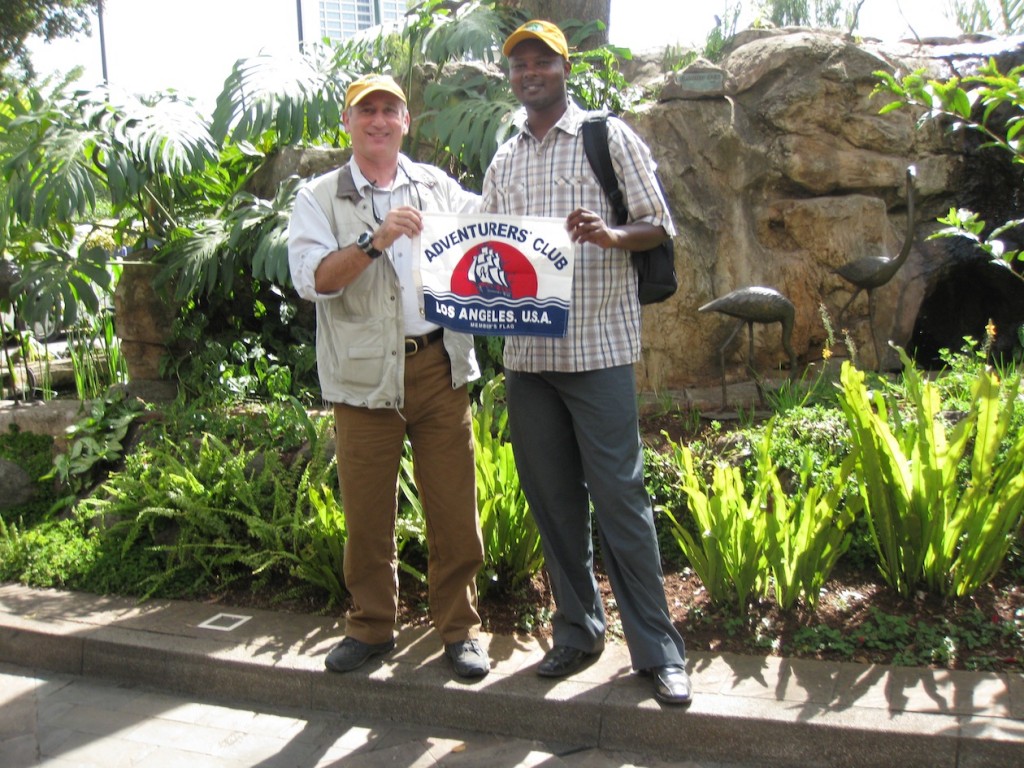 Alan and Patrick in Nairobi, rafiki