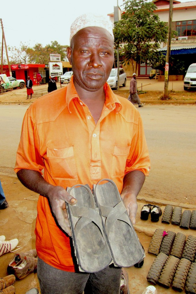A Pair of African Customized Shoes