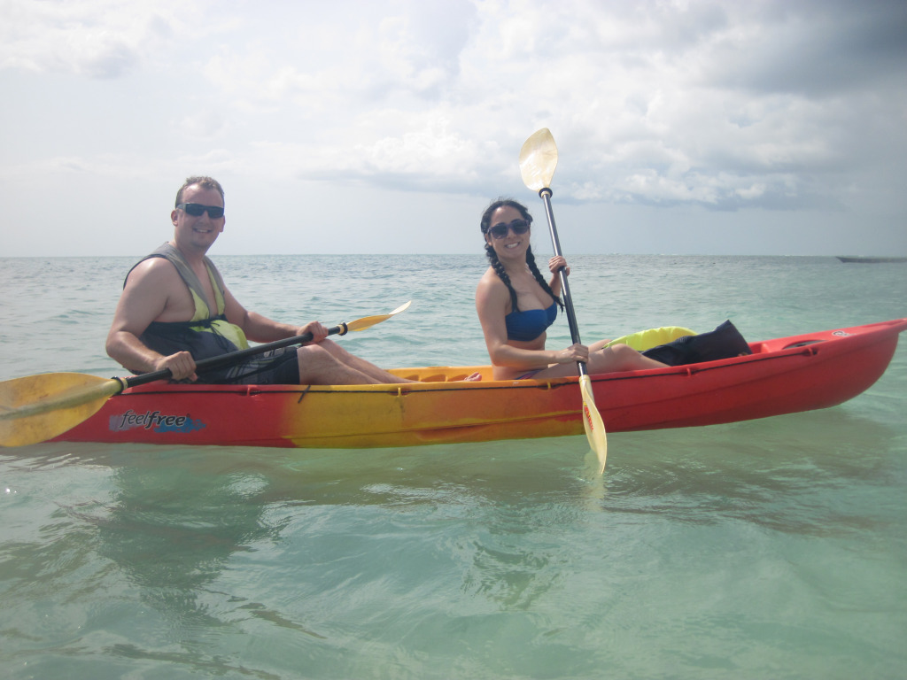 Kayaking in the Indian Ocean
