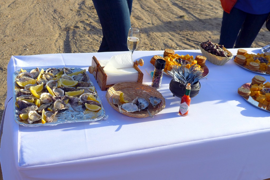 Osyters and Snacks In The Desert