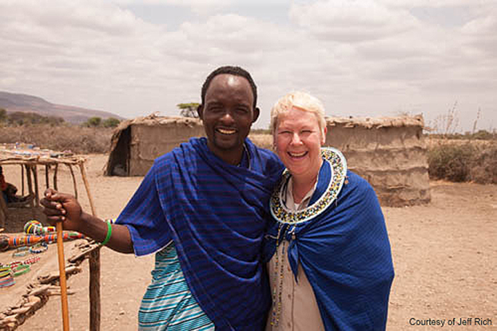 Larissa & Maasai Friend