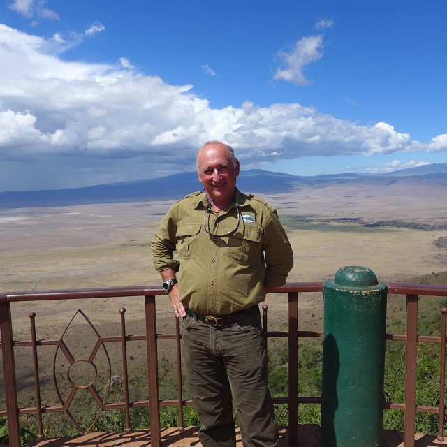 Alan Feldstein at Ngorongoro Crater